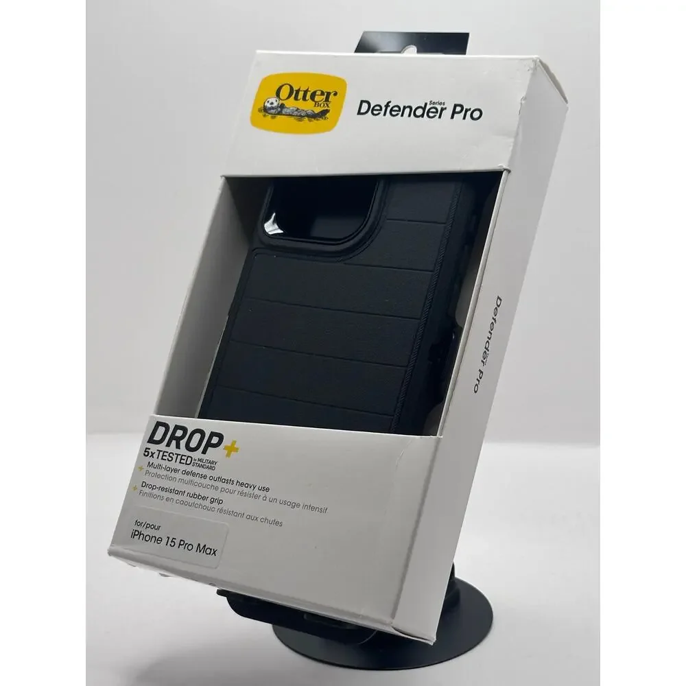 OtterBox Defender Pro Series iPhone 15 Pro Max Black MagSafe Case NWT